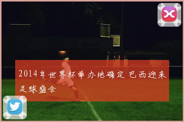 2014年世界杯举办地确定 巴西迎来足球盛会